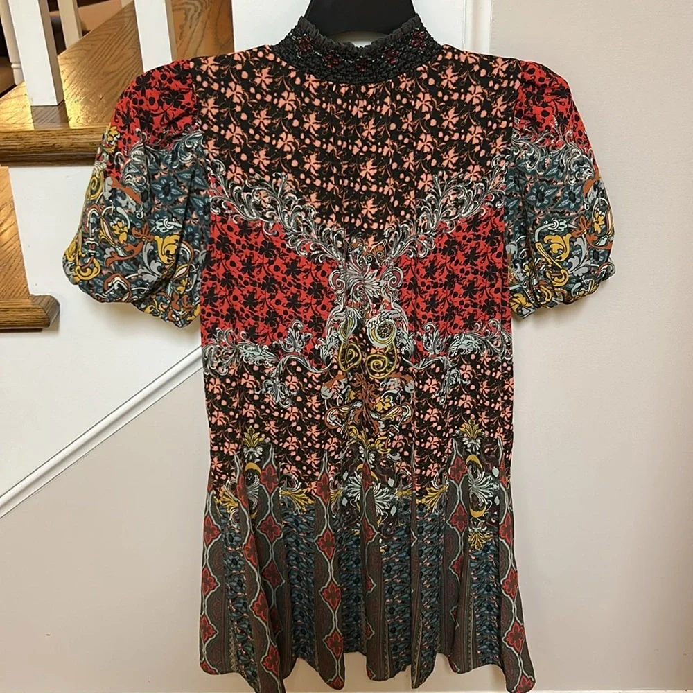 Alice + Olivia Janis Mixed Print Mini Dress - Picture 15 of 16